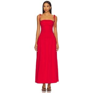 ALL THE WAYS Orelia Maxi Dress IN RED SIZE SMALL $98